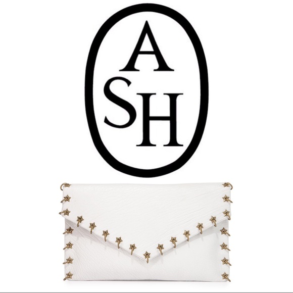 Ash Handbags - FINAL PRICE Ash Frankie Ring-Stud Lambskin Clutch
